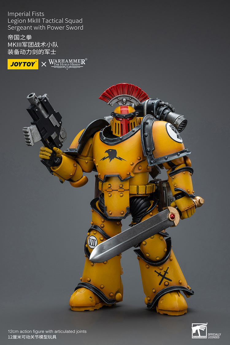Imperial Fists  
Legion MkIII Tactical Squad
Sergeant with Power Sword