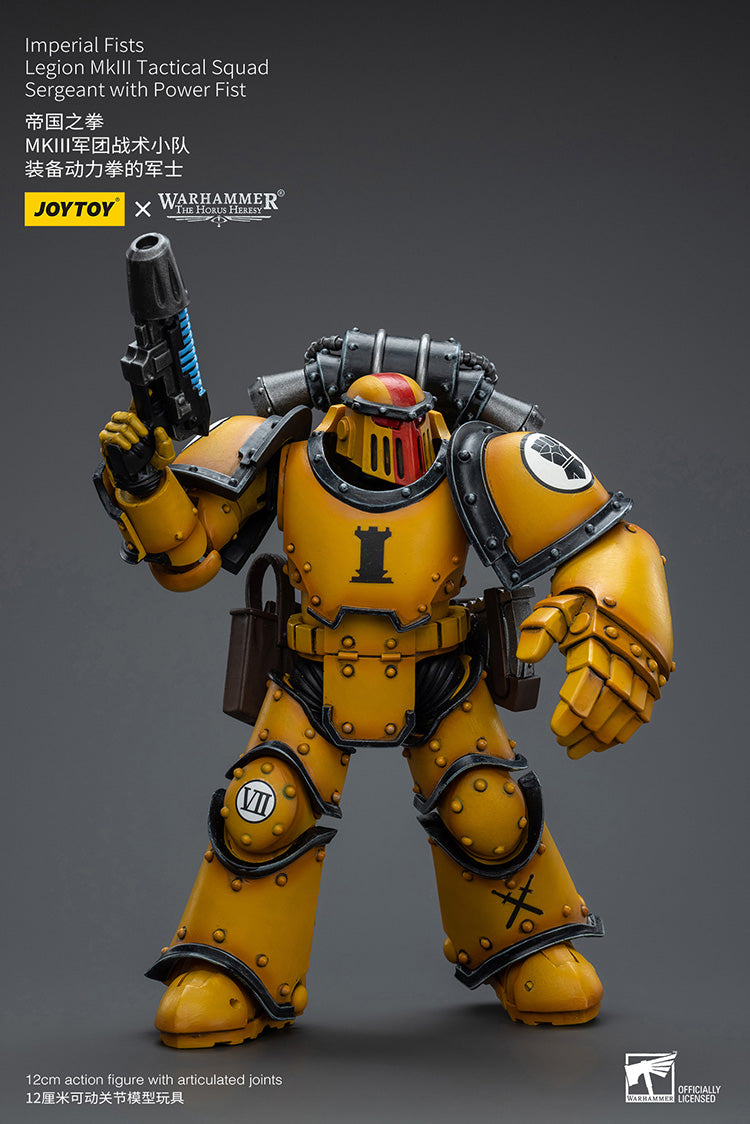 Imperial Fists  
Legion MkIII Tactical Squad 
Sergeant with Power Fist