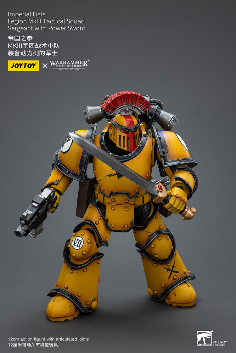 Imperial Fists  
Legion MkIII Tactical Squad
Sergeant with Power Sword