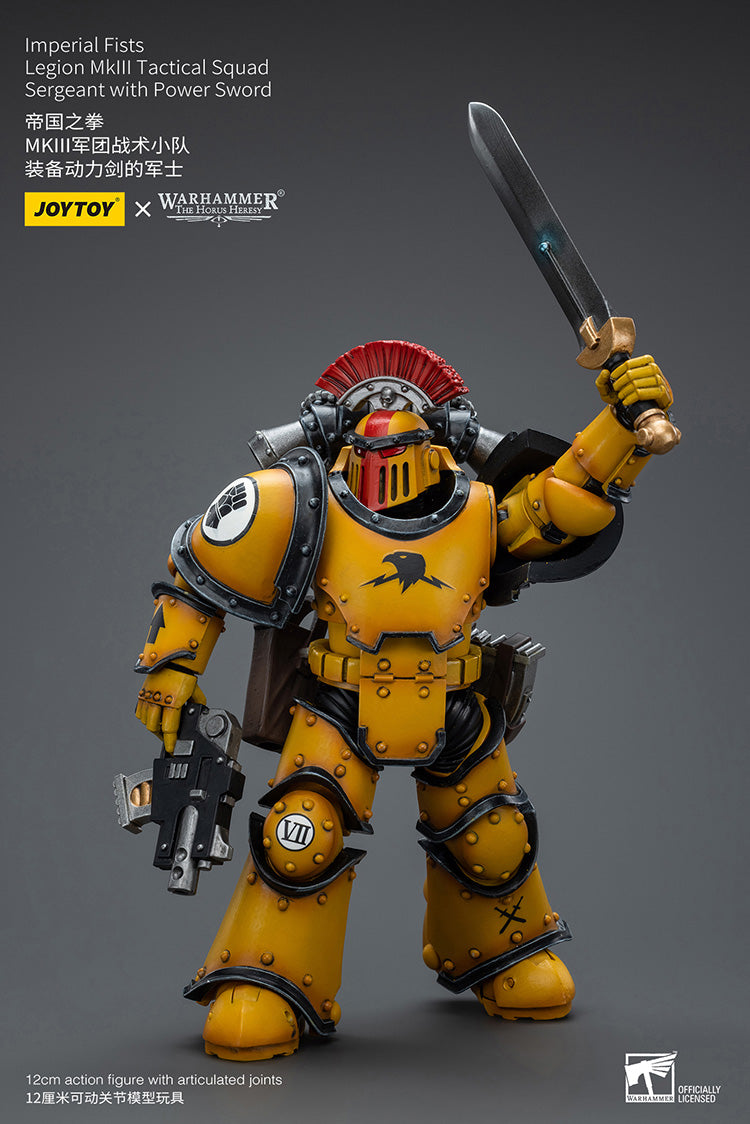 Imperial Fists  
Legion MkIII Tactical Squad
Sergeant with Power Sword