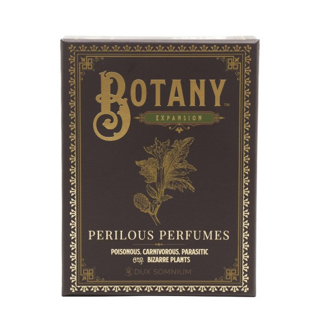 Botany Perilous Perfumes Expansion Dux Somnium Board Game Box Cover Art