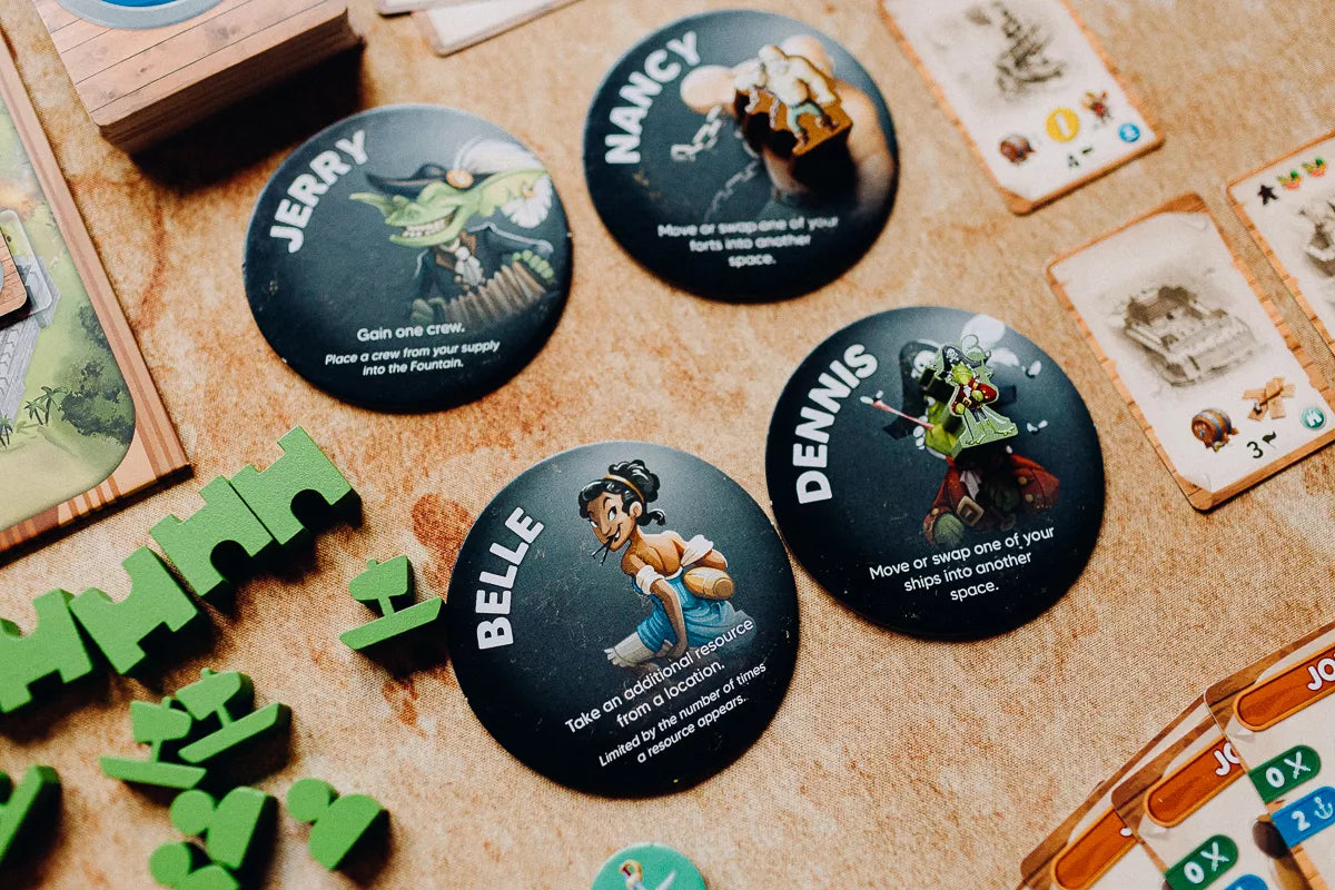 Chaos Cove APE Games Board Game Character Tiles