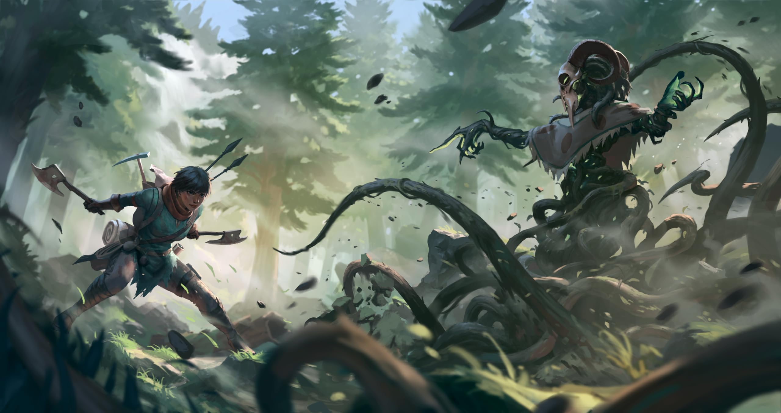 Ivion The Fox and The Forest APE Games Board Game Hero Dueling Promotional Art