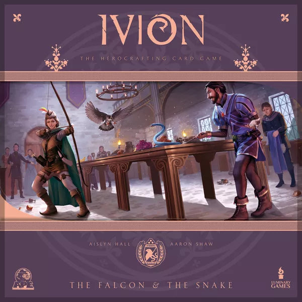 Ivion The Falcon and The Snake APE Games Board Game Hero Dueling Box Cover Art