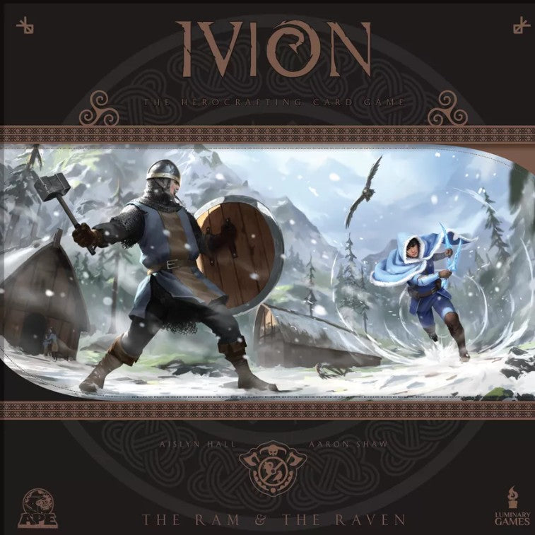 Ivion Ram and The Raven APE Games Board Game Hero Dueling Box Cover Art