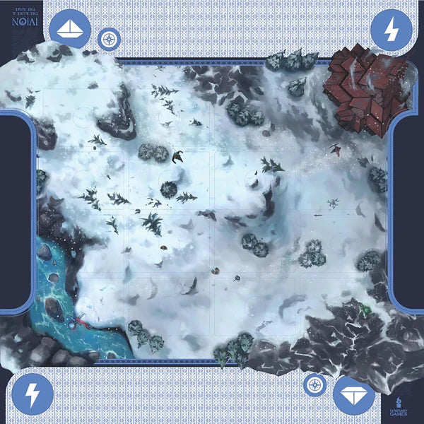 Ivion The Rune and The Rime APE Games Board Game Hero Dueling Game Board Art