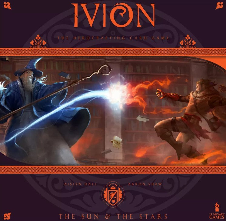 Ivion The Sun and The Stars APE Games Board Game Hero Dueling Box Cover Art