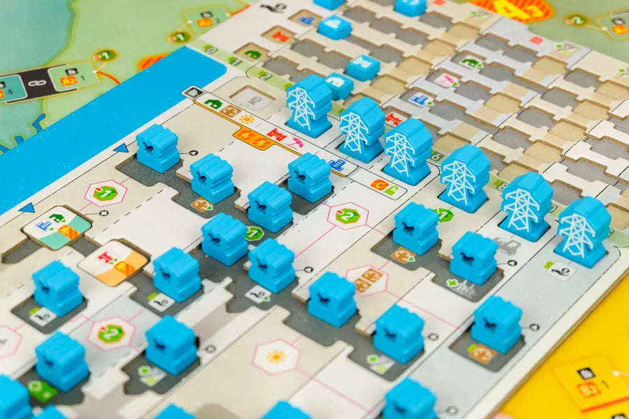 Pampero APE Games Board Game Wooden Meeples Game Board Power Generators