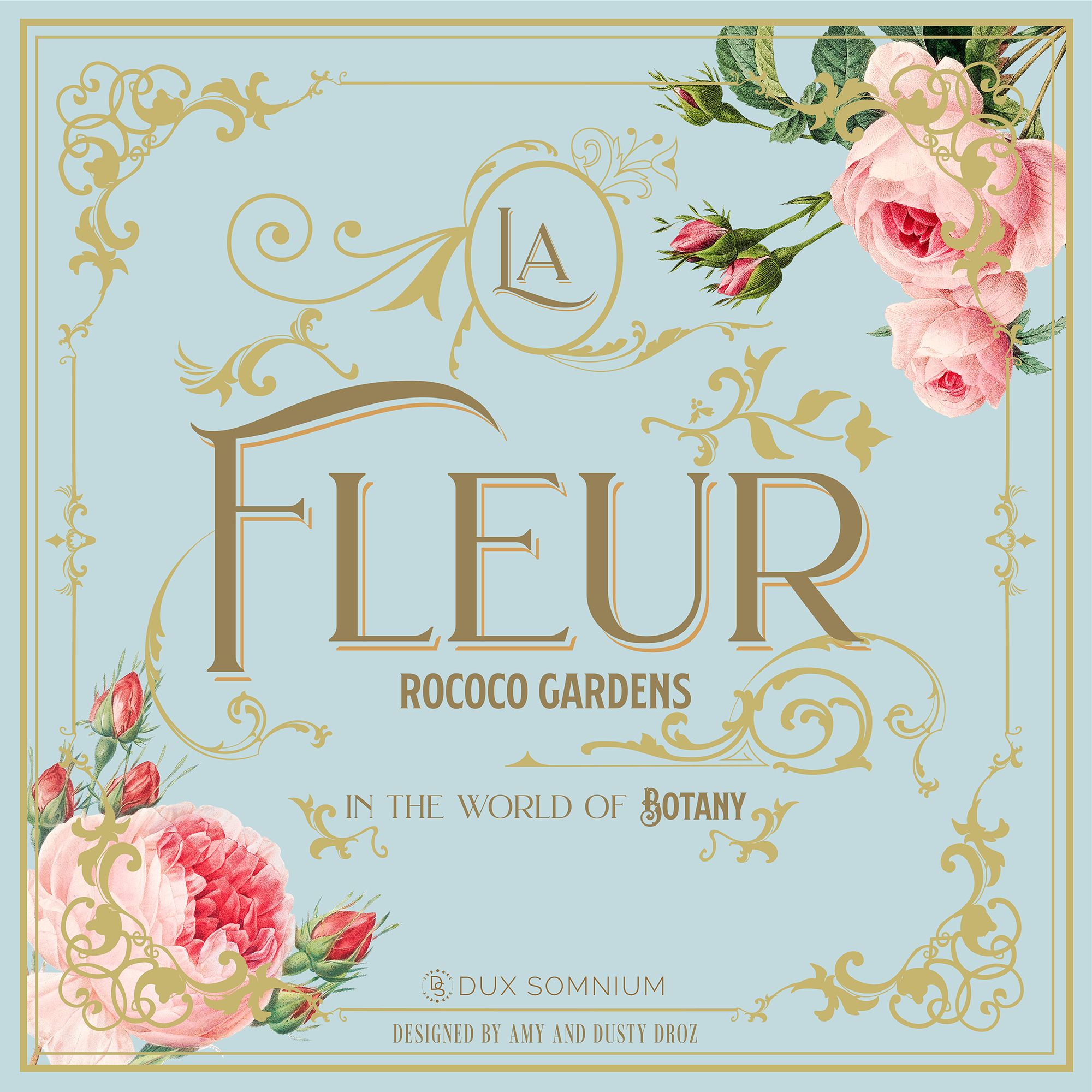La Fleur Rococo Gardens Botany Board Game Box Cover Dux Somnium
